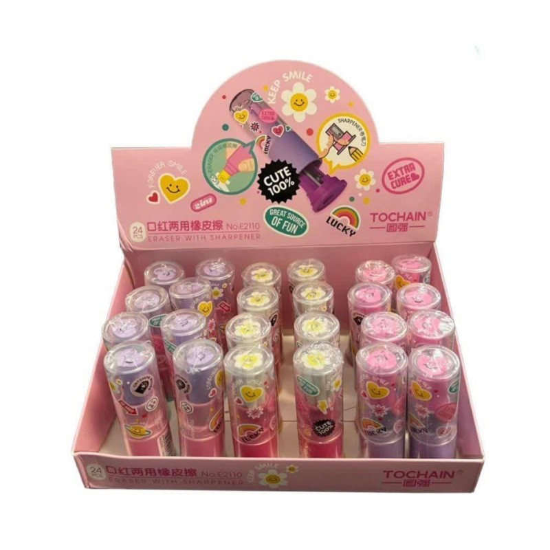 پاک کن تراش طرح رژ لب