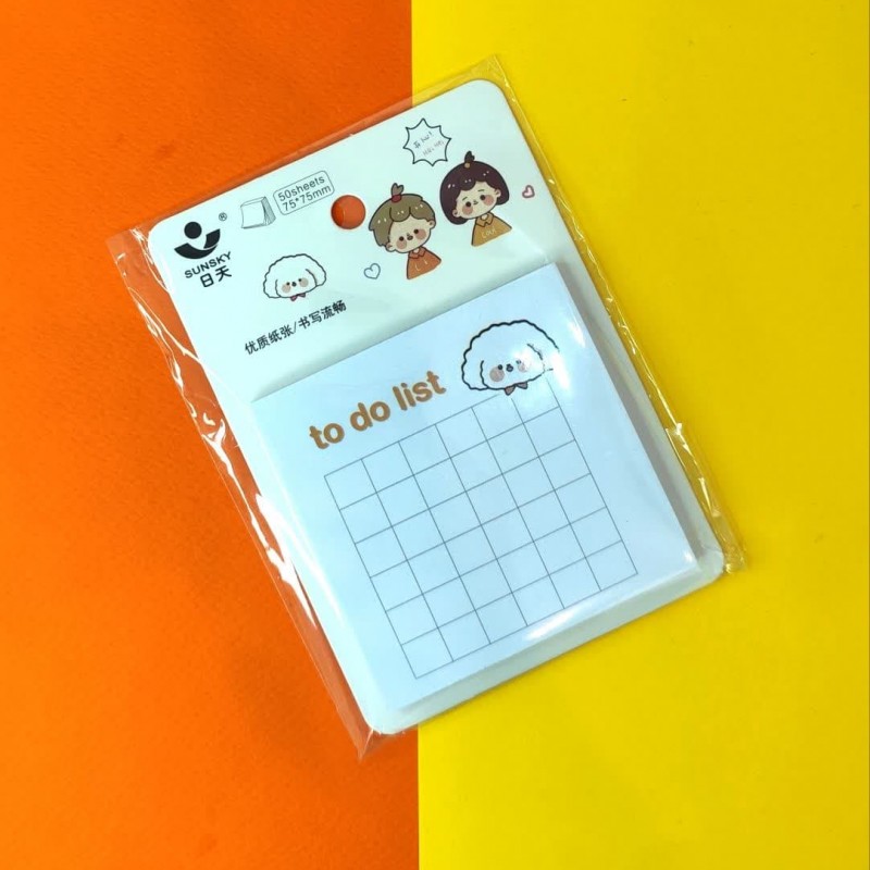 استیک نوت فانتزی طرح لیست