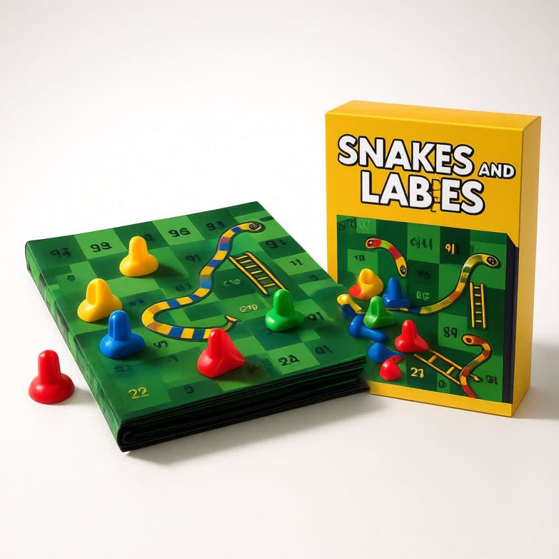 منچ و مار پله پارچه ای  2 صفحه ای