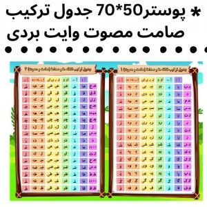پوستر صامت و مصوت 70 * 50