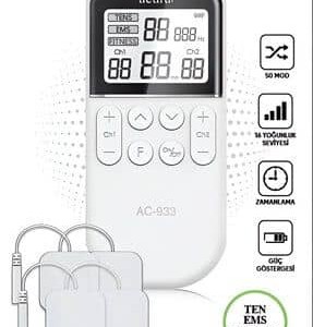 دستگاه تنس آکورا AC-933 ، دو کاناله + 4 پد