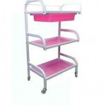 ترالی 3 طبقه شیشه ای