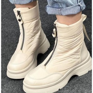 نیم بوت جلو زیپ   کد 723