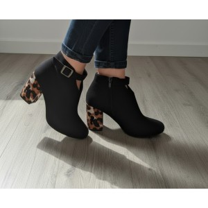 نیم بوت پاشنه دار کد 1199