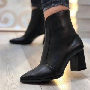 نیم بوت پاشنه دار   کد585
