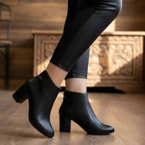 نیم بوت پاشنه دار کد 779