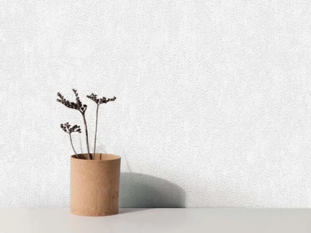 کاغذ دیواری هاش دو او H2O طرح ساده سفید/ کد 903W