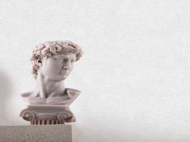 کاغذ دیواری هاش دو او H2O طرح ساده سفید / کد 914W