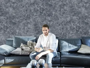کاغذ دیواریکربن 3/carbon3 طرح پتینه آبی کد ۱۰۲۷۵