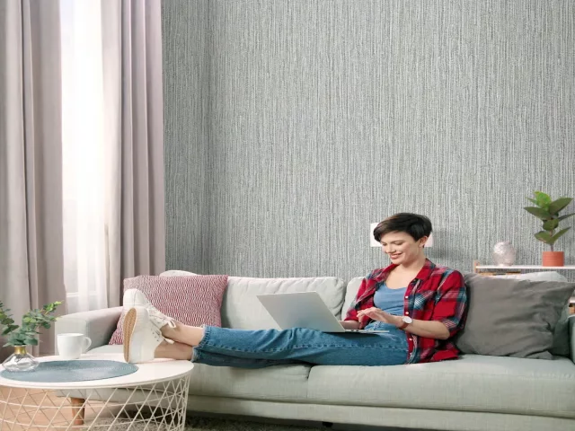 کاغذ دیواریکربن 3/carbon3 طرح بافت خاکستری کد ۱۰۳۰۰