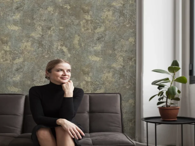 کاغذ دیواری کربن 3/carbon3 طرح پتینه سبز / زیتونی کد ۱۰۳۲۸