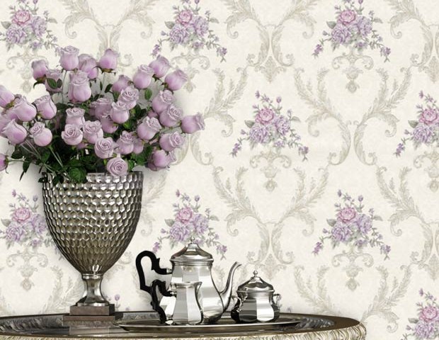 کاغذ دیواری هیدروژن طرح داماسک گلدار کد ۵۰۷۹