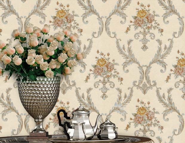 کاغذ دیواری هیدروژن طرح داماسک گلدار کد ۵۰۸۲