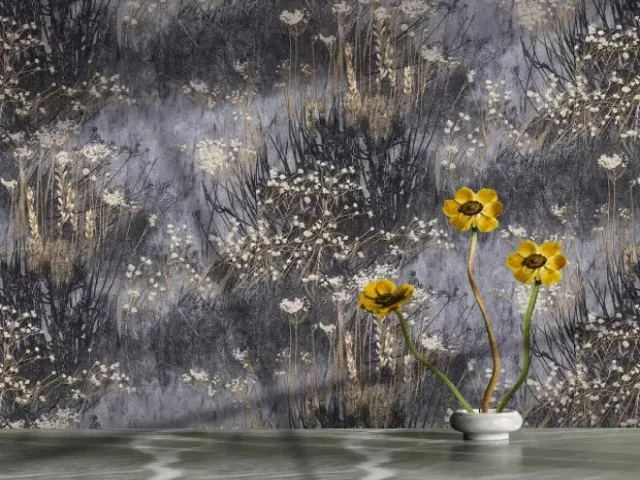 کاغذ دیواری طرح شاخ و برگ کد ۸۰۲۲