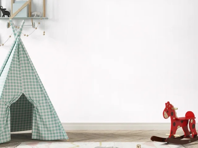 کاغذ دیواری کودک طرح ساده | سفید کد 12060