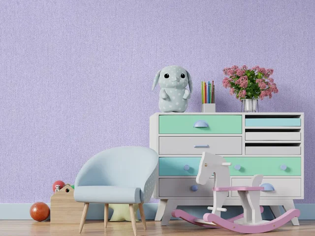 کاغذ دیواری کودک طرح ساده | بنفش کد 12018