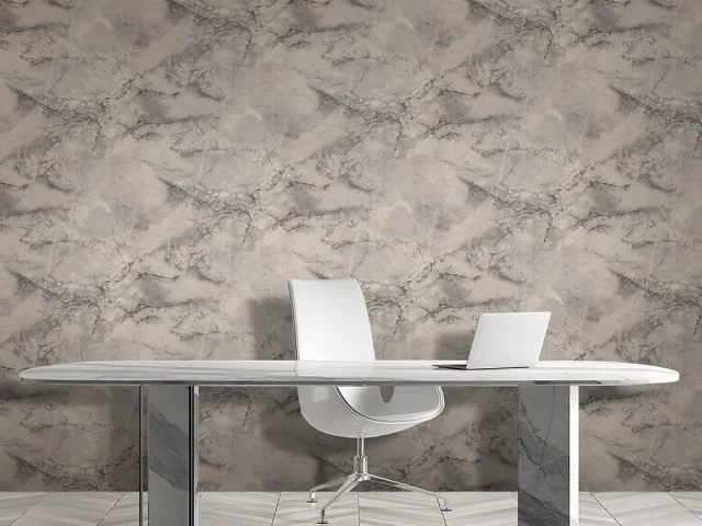 کاغذ دیواری طرح رگه‌دار / پتینه نقره‌ای کد ۱۱۰۱۲