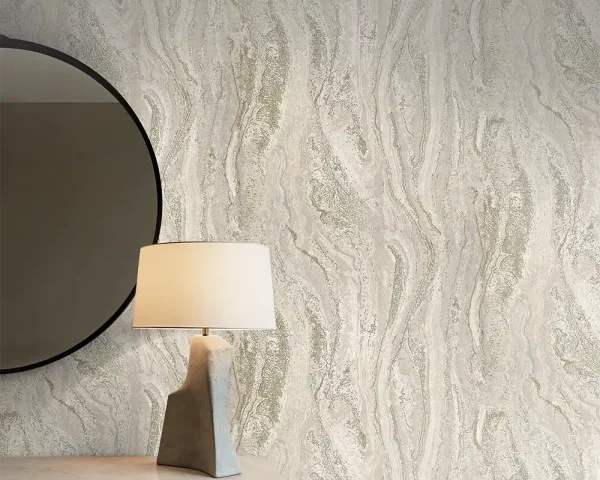 کاغذ دیواری طرح انتزاعی کرم کد ۱۱۰۱۸