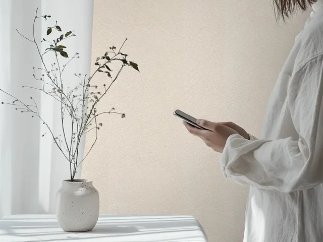 کاغذ دیواری طرح بافت کرم کد ۱۱۰۱۹