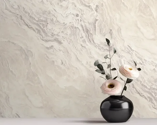 کاغذ دیواری طرح انتزاعی سفید کد ۱۱۰۴۶