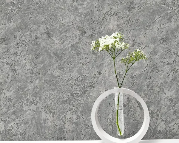 کاغذ دیواری طرح پتینه خاکستری کد ۱۱۰۴۹