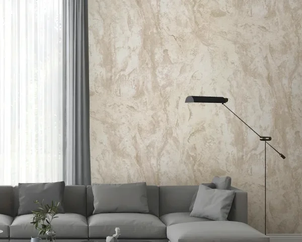 کاغذ دیواری طرح انتزاعی سفید / طلایی کد ۱۱۰۸۸