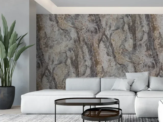 کاغذ دیواری طرح انتزاعی نقره‌ای کد ۱۱۰۹۴