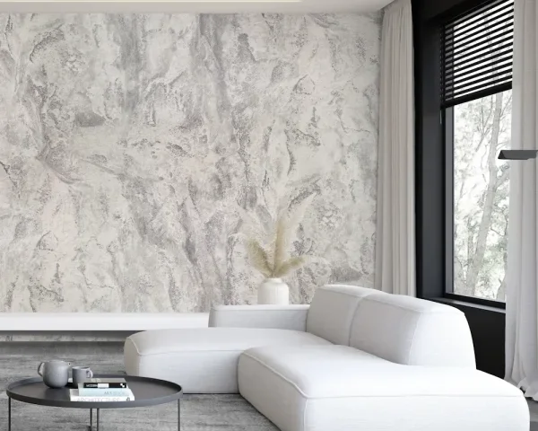 کاغذ دیواری طرح انتزاعی نقره‌ای کد ۱۱۰۹۲