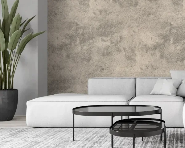 کاغذ دیواری طرح پتینه نقره‌ای کد ۱۱۰۹۷