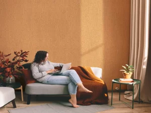 کاغذ دیواریکربن 3/carbon3 طرح بافت نارنجی کد ۱۰۲۵۵