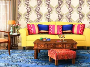 کاغذ دیواری هیدروژن طرح داماسک قواره‌ای کد ۵۰۶۰