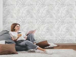 کاغذ دیواری هیدروژن طرح شاخ و برگی کد ۵۱۰۲