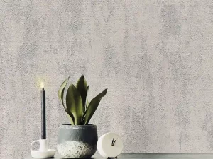کاغذ دیواری طرح پتینه نقره‌ای کد ۱۱۰۵۷