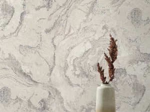 کاغذ دیواری طرح انتزاعی نقره‌ای کد ۱۱۰۵۸