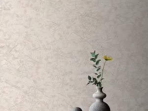 کاغذ دیواری طرح رگه‌دار / پتینه سفید کد ۱۱۰۰۷
