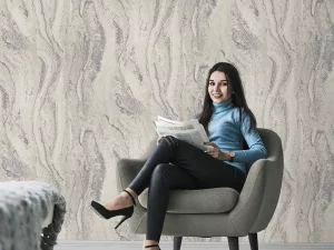 کاغذ دیواری طرح اتنزاعی کرم کد ۱۱۰۲۲