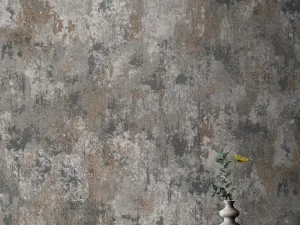 کاغذ دیواری طرح پتینه خاکستری کد ۱۱۰۳۷