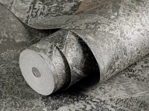کاغذ دیواری طرح هندسی / پتینه خاکستری کد ۱۱۰۳۸