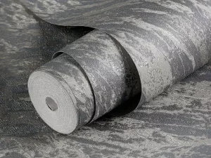 کاغذ دیواری طرح پتینه آبی / خاکستری کد ۱۱۰۸۱