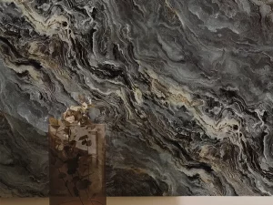 کاغذ دیواری طرح انتزاعی مشکی کد ۱۱۰۴۰