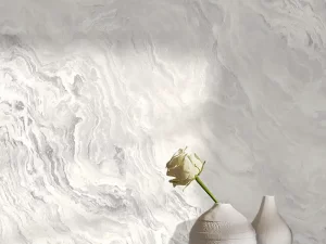 کاغذ دیواری طرح انتزاعی نقره‌ای کد ۱۱۰۴۸