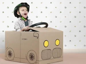 کاغذ دیواری کودک طرح ردپای سگ | سبز / قهوه‌ای کد 12118| PAMPOO ALBUM