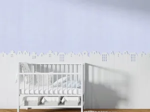 کاغذ دیواری کودک طرح ساده | آبی کد 12115