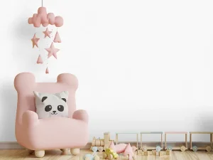 کاغذ دیواری کودک طرح ساده | سفید کد 12111