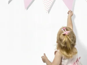 کاغذ دیواری کودک طرح ساده | سفید کد 12099