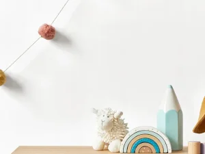 کاغذ دیواری کودک طرح ساده | سفید کد 12099