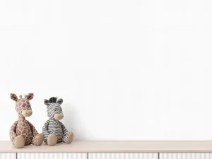 کاغذ دیواری کودک طرح ساده | سفید کد 12099