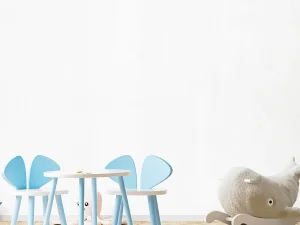 کاغذ دیواری کودک طرح ساده | سفید کد 12093