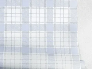 کاغذ دیواری کودک طرح چهارخونه | آبی کد 12079