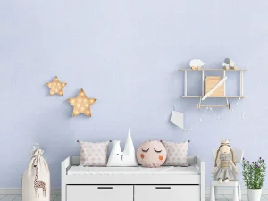 کاغذ دیواری کودک طرح ساده | آبی کد 12072